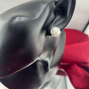 Iris & Lily Sterling Silver Freshwater Pearl Earrings